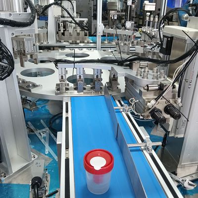 İyi bir fiyat. Yüksek verimlilikli tıbbi ürün montajı için% 99 nitelikli oranla standart olmayan Otomatik İdrar Kupası Montaj Makinesi çevrimiçi