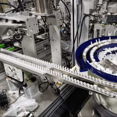 High Speed 1500-2500pcs/hr Lotion Pump and Trigger Sprayer Assembly Machine with Linear Sliding Rail Conveying and PLC Control System