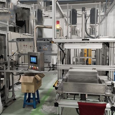 Çoklu poşetleme ve üretim hızı seçenekleri ile şişeler için PLC denetimli otomatik ambalaj makinesi