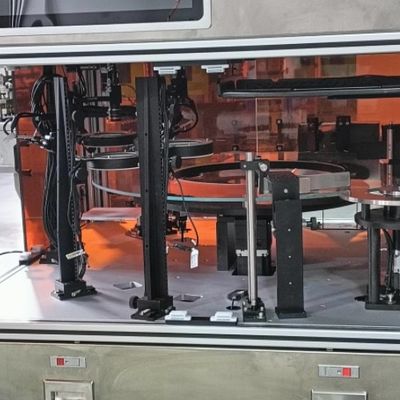 Kör açı olmadan tamamen otomatik 360 derece denetim 0.3% yanlış tespit oranı görüntü denetim makinesi